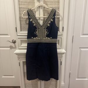 Lilly Pulitzer Navy and Cream Mini Dress